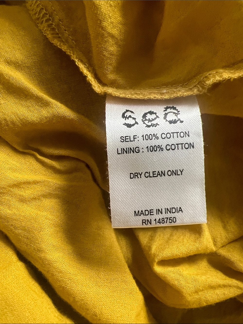 Sea New York Adrienne Tiered Cotton Dress In Yellow Mustard.Size M - Picture 12 of 13